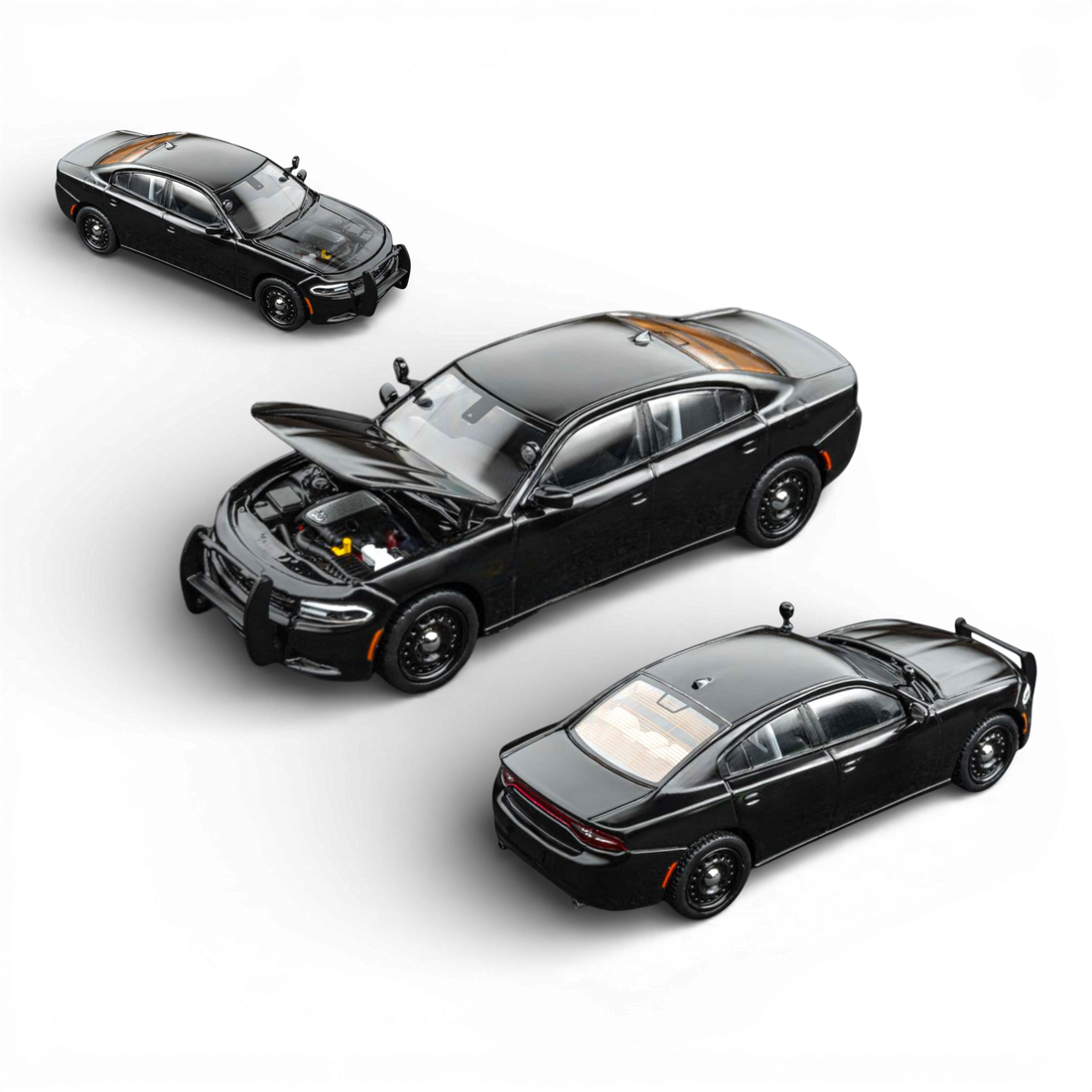 Dodge Warhorse Police Interceptor Black 1:64 by Elite Collectibles 