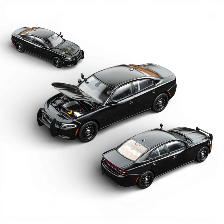 Dodge Warhorse Police Interceptor Black 1:64 by Elite Collectibles 