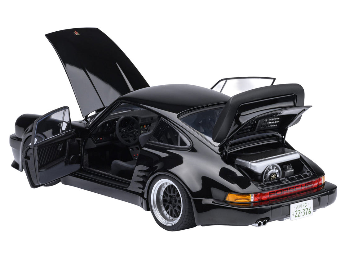 Porsche 911 (930) Turbo "Blackbird" Black "Wangan Midnight - Comic #1 Version" Manga 1/18 Model Car by Autoart