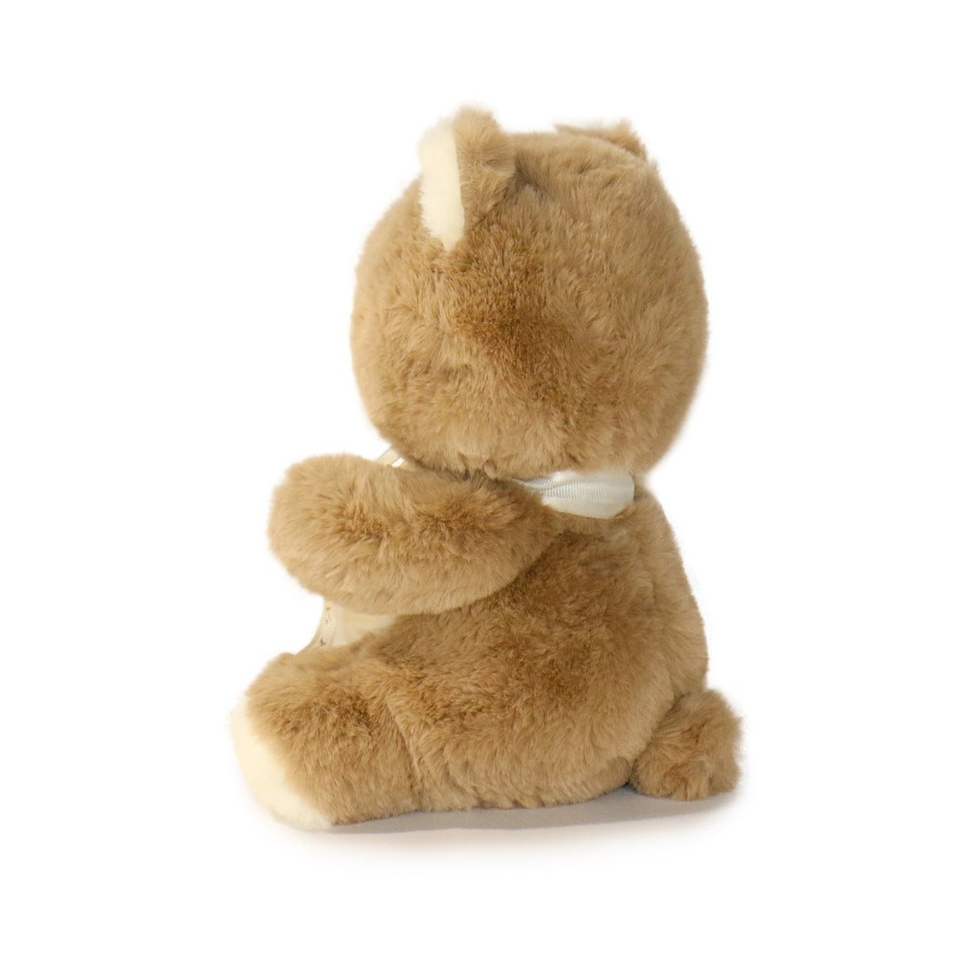 Plush Bear with White Ribbon 8-inch  4