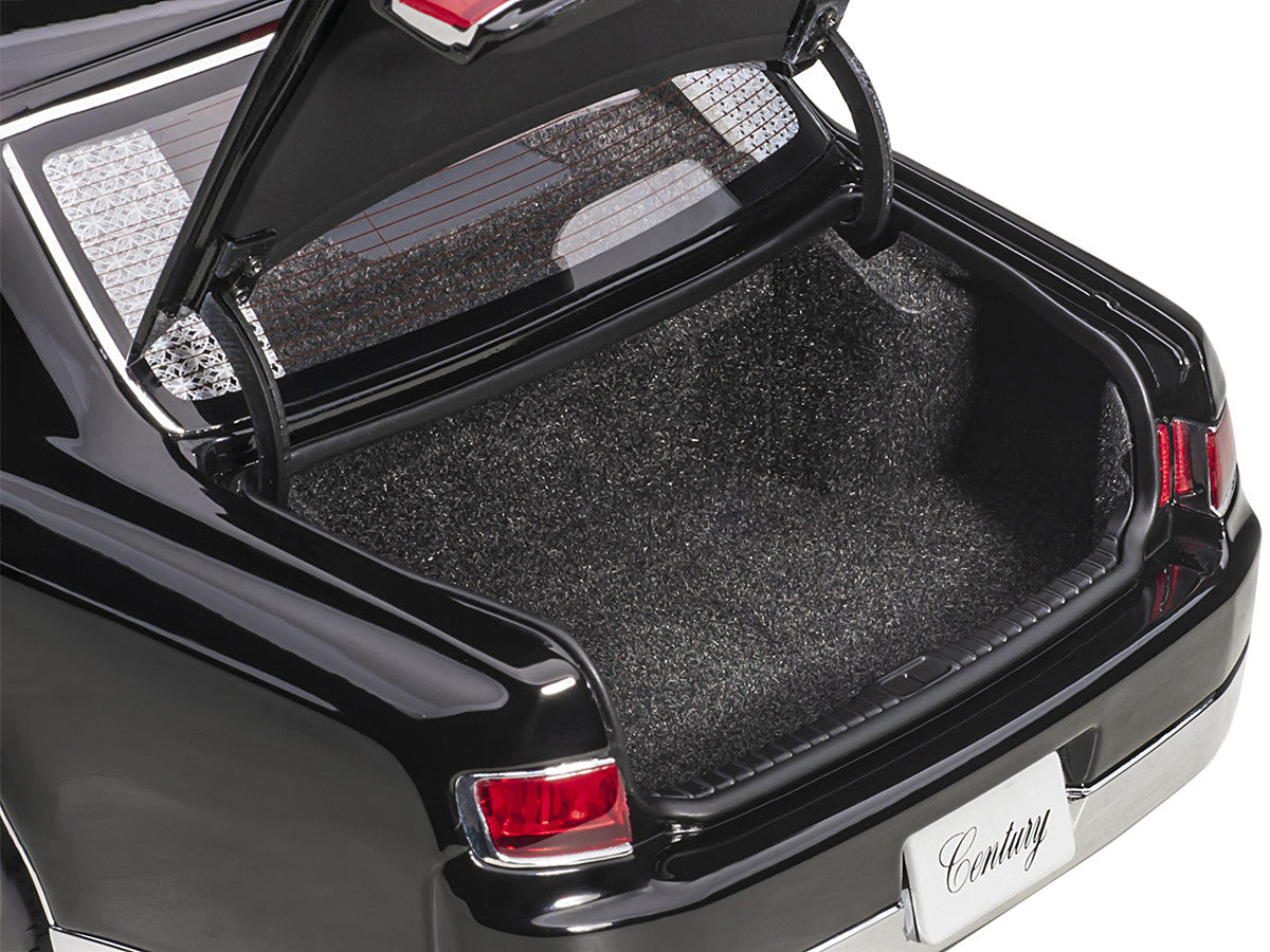 Toyota Century with Curtains RHD (Right Hand Drive) Black Special Edition 1/18 Model Car by Autoart 4