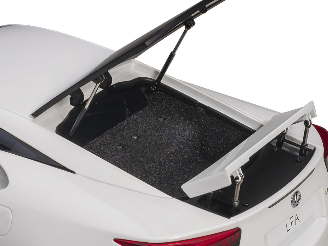 Lexus LFA Whitest White with Red and Black Interior 1/18 Model Car by Autoart 4