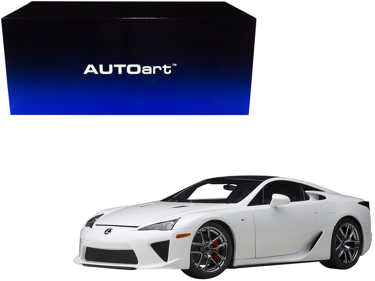 Lexus LFA Whitest White with Carbon Top 1:18 Diecast Model Car