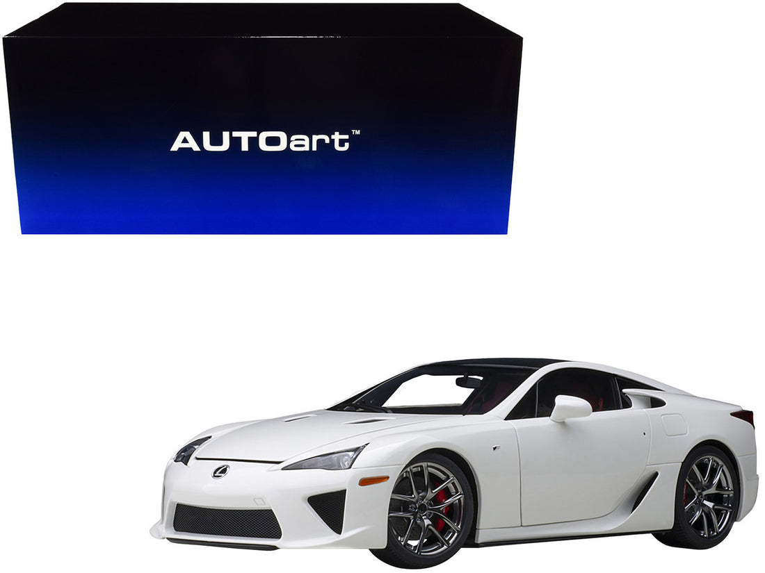 Lexus LFA Whitest White with Carbon Top 1/18 Model Car by Autoart-0