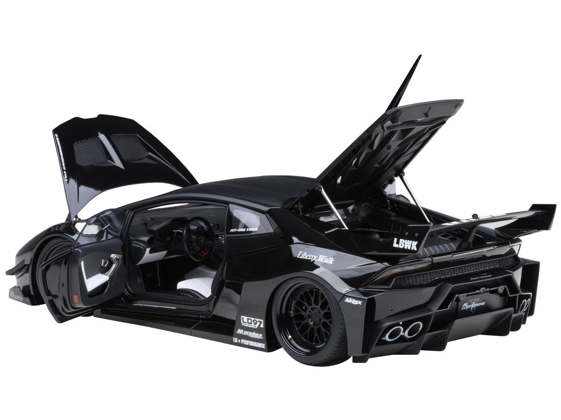 Lamborghini Huracan GT "LB-Silhouette Works" Black 1/18 Model Car by Autoart-2