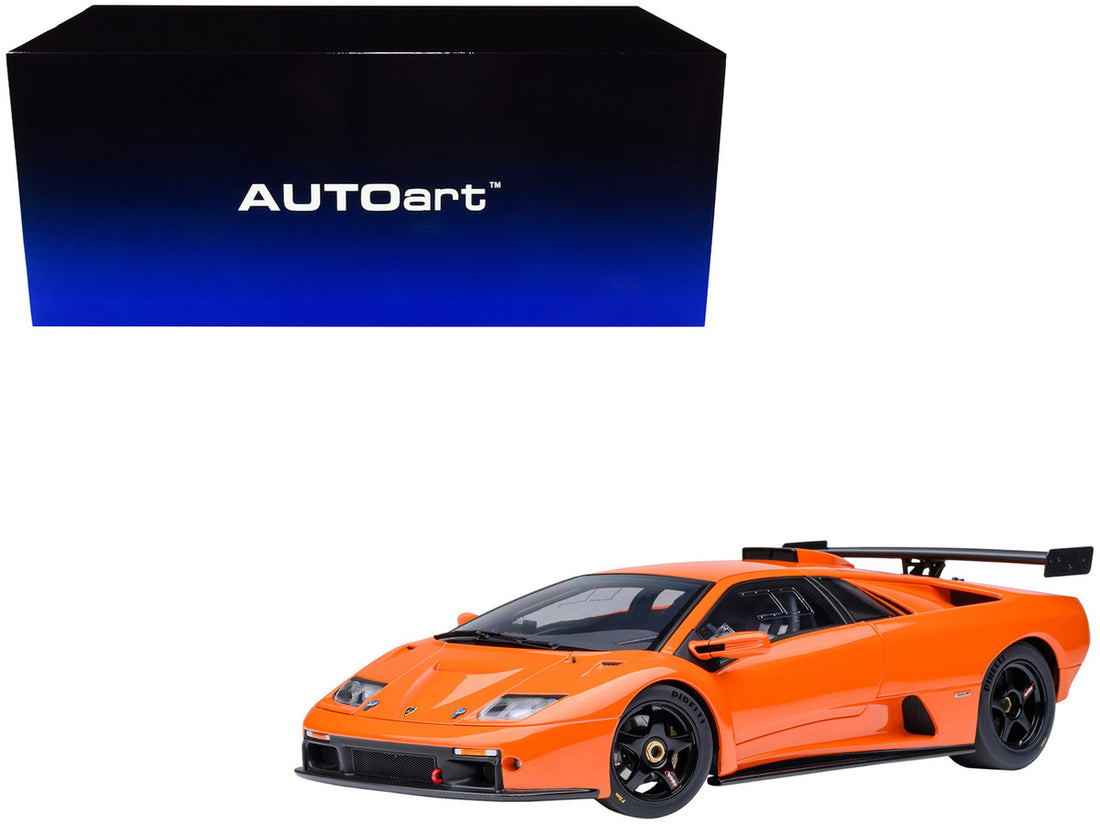 Lamborghini Diablo GTR Arancio Ishtar Orange 1/18 Model Car by Autoart-4