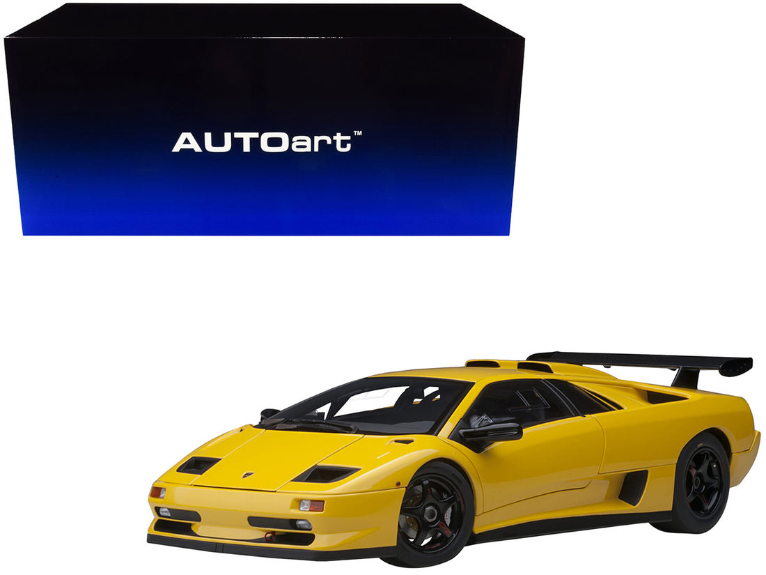 Lamborghini Diablo SV-R Superfly Yellow 1/18 Model Car by Autoart-0