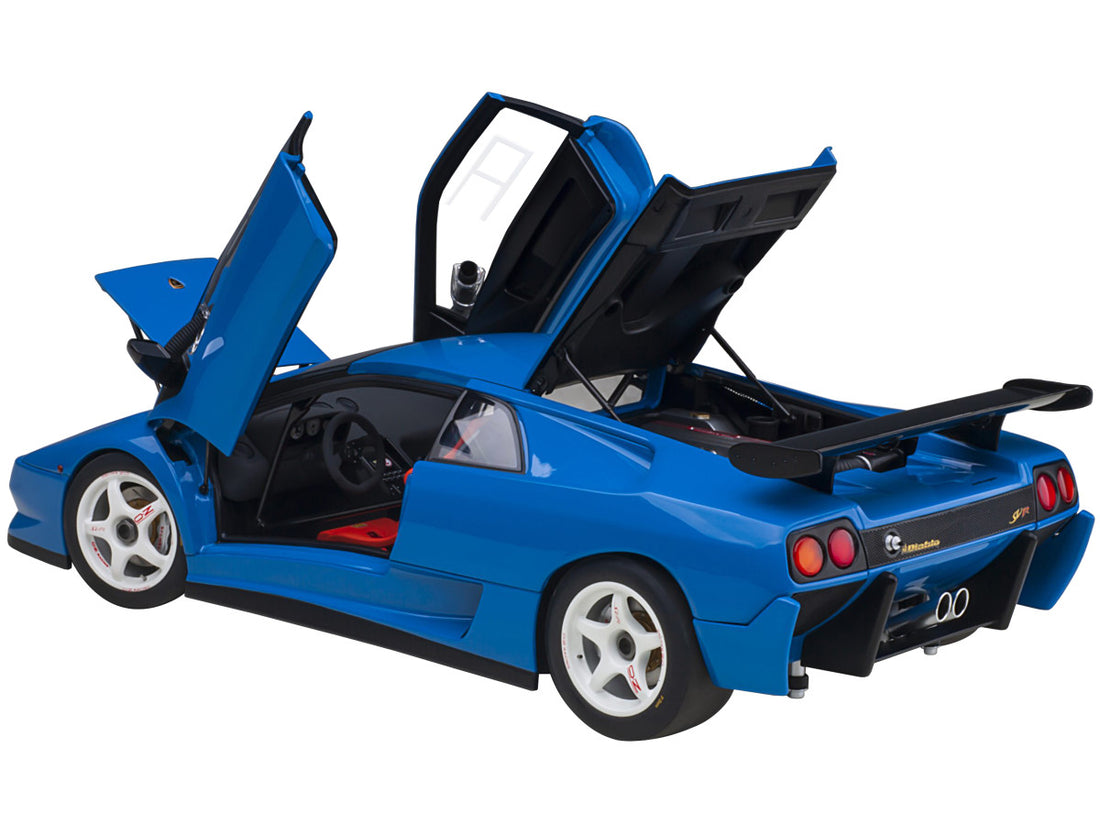 Lamborghini Diablo SV-R Blu Le Mans Blue 1/18 Model Car by Autoart-1