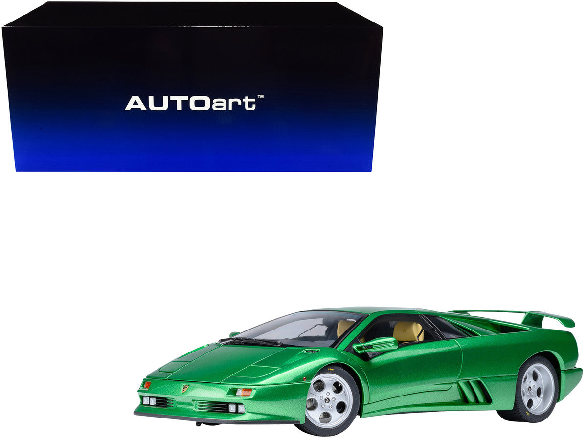 Lamborghini Diablo SE30 Verde Mic/Green Metallic 1/18 Model Car by Autoart-3