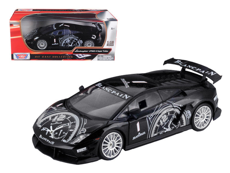 Lamborghini Gallardo LP560-4 Super Trofeo Black 1/18 Diecast Model Car by Motormax-0