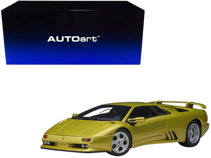 Lamborghini Diablo SE30 Giallo Spyder Yellow Metallic 1/18 Model Car by Autoart-0