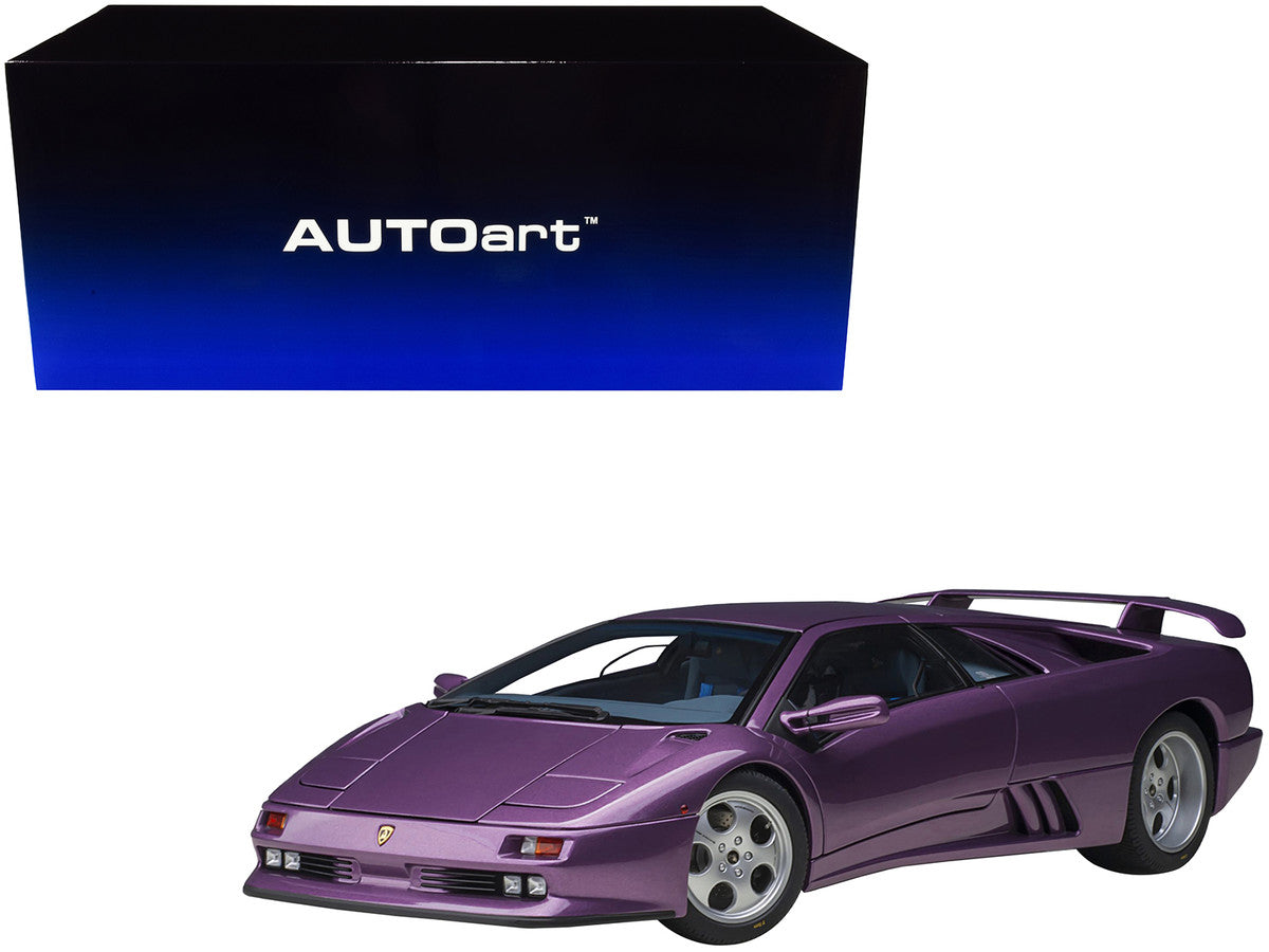 Lamborghini Diablo SE30 Viola Purple Metallic 1/18 Model Car by Autoart-0