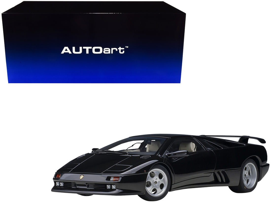 Lamborghini Diablo SE30 Deep Black Metallic 1/18 Model Car by Autoart-0