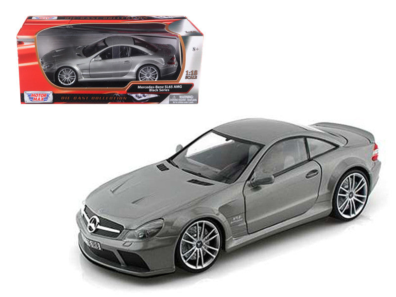 Mercedes SL65 AMG Black Series (R230) Grey 1/18 Diecast Model Car by Motormax-0