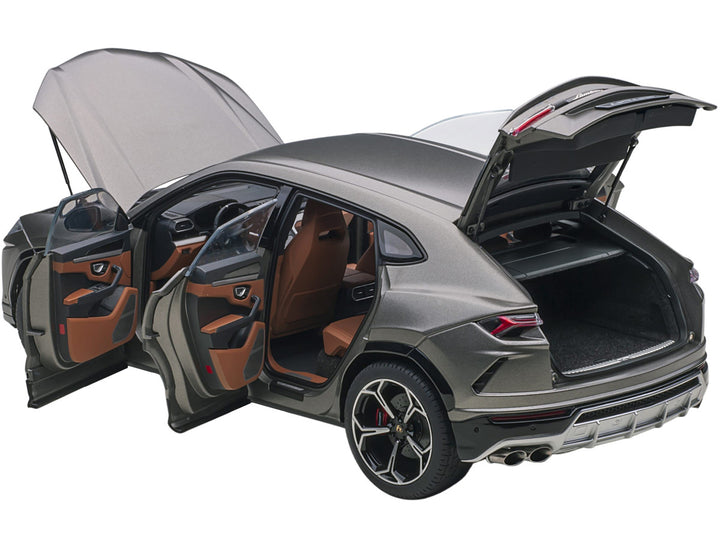 Lamborghini Urus Grigio Lynx Gray Metallic 1/18 Model Car by Autoart-1