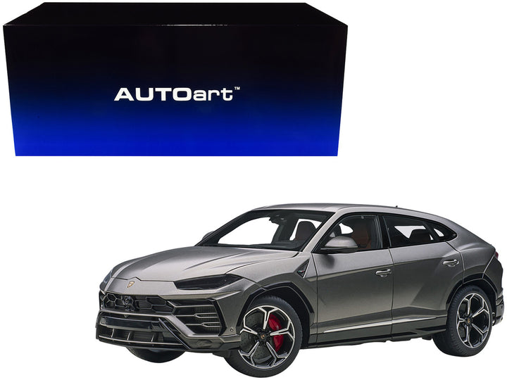 Lamborghini Urus Grigio Lynx Gray Metallic 1/18 Model Car by Autoart-0