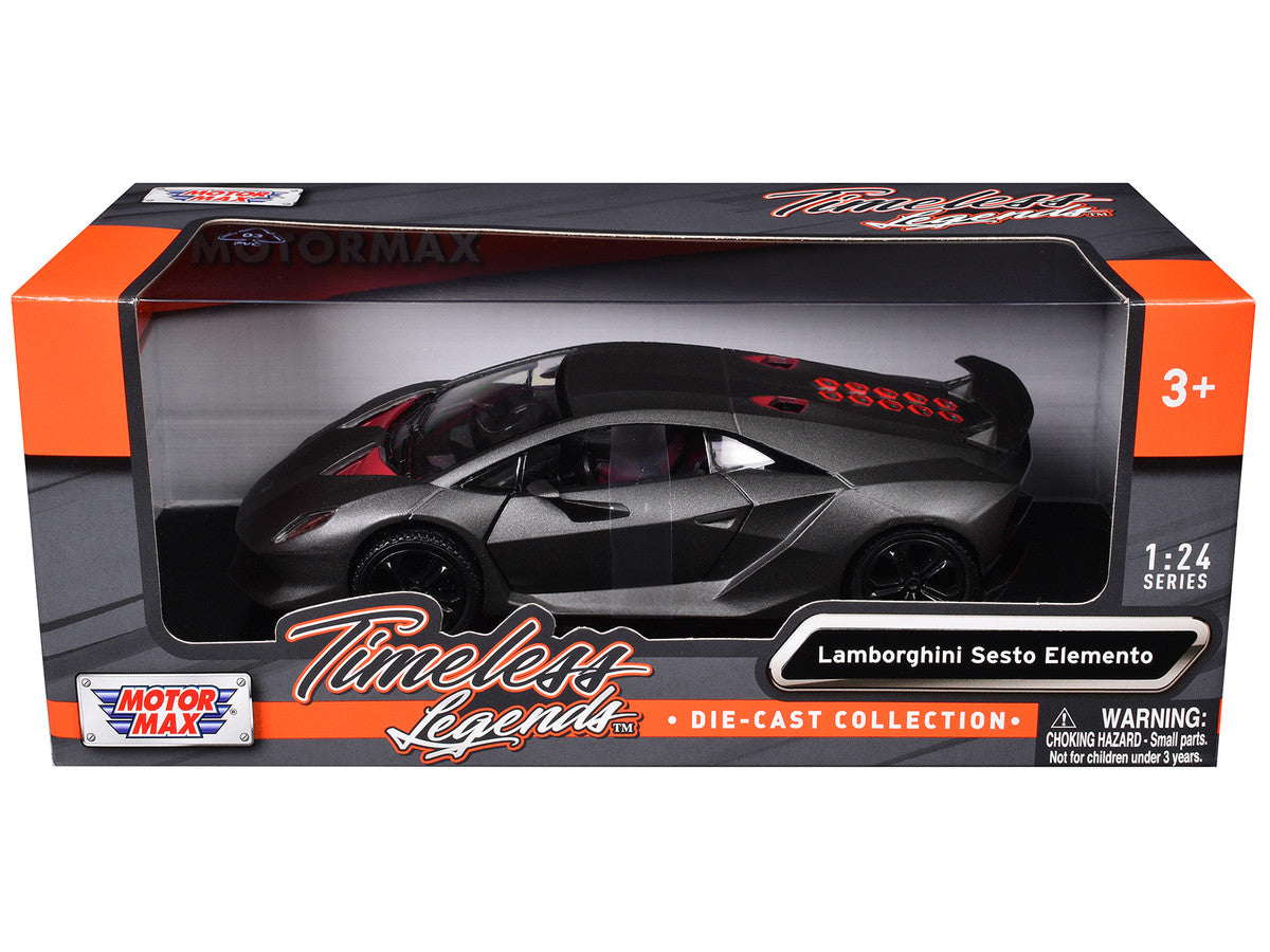 Lamborghini Sesto Elemento Carbon 1/24 Diecast Car Model by Motormax-2