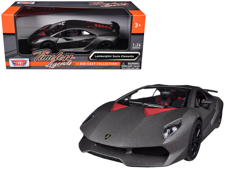 Lamborghini Sesto Elemento Carbon 1/24 Diecast Car Model by Motormax-0
