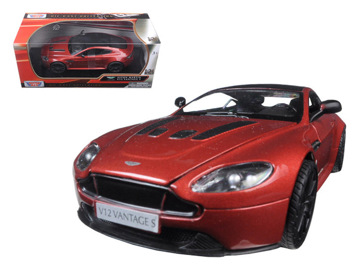 Aston Martin Vantage S V12 Red 1/24 Diecast Model Car by Motormax-0