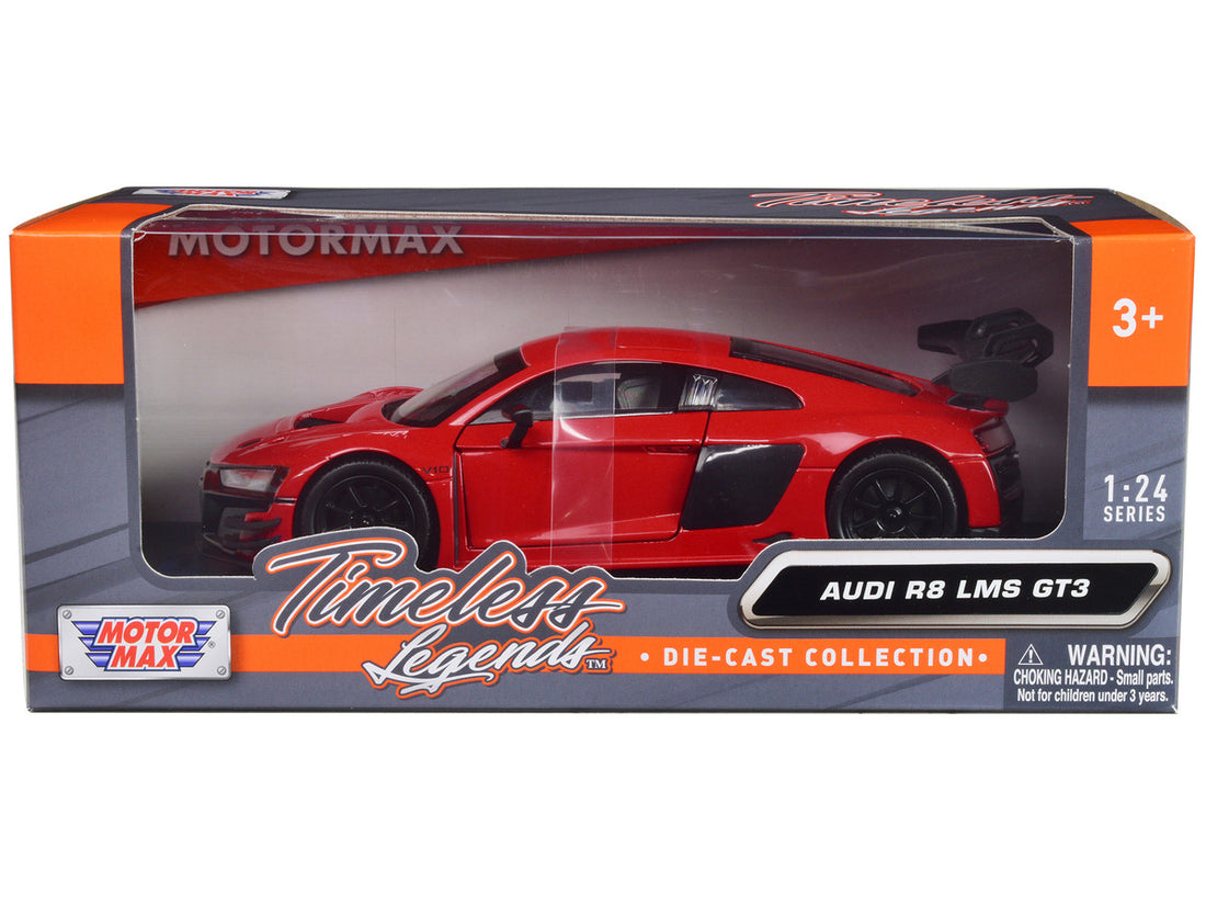 Audi R8 LMS GT3 Red "Timeless Legends" Series 1/24 Diecast Car Model by Motormax-0