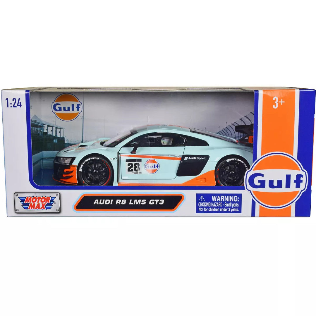 Audi R8 LMS GT3 – Light Blue – Gulf Motormax 1:24