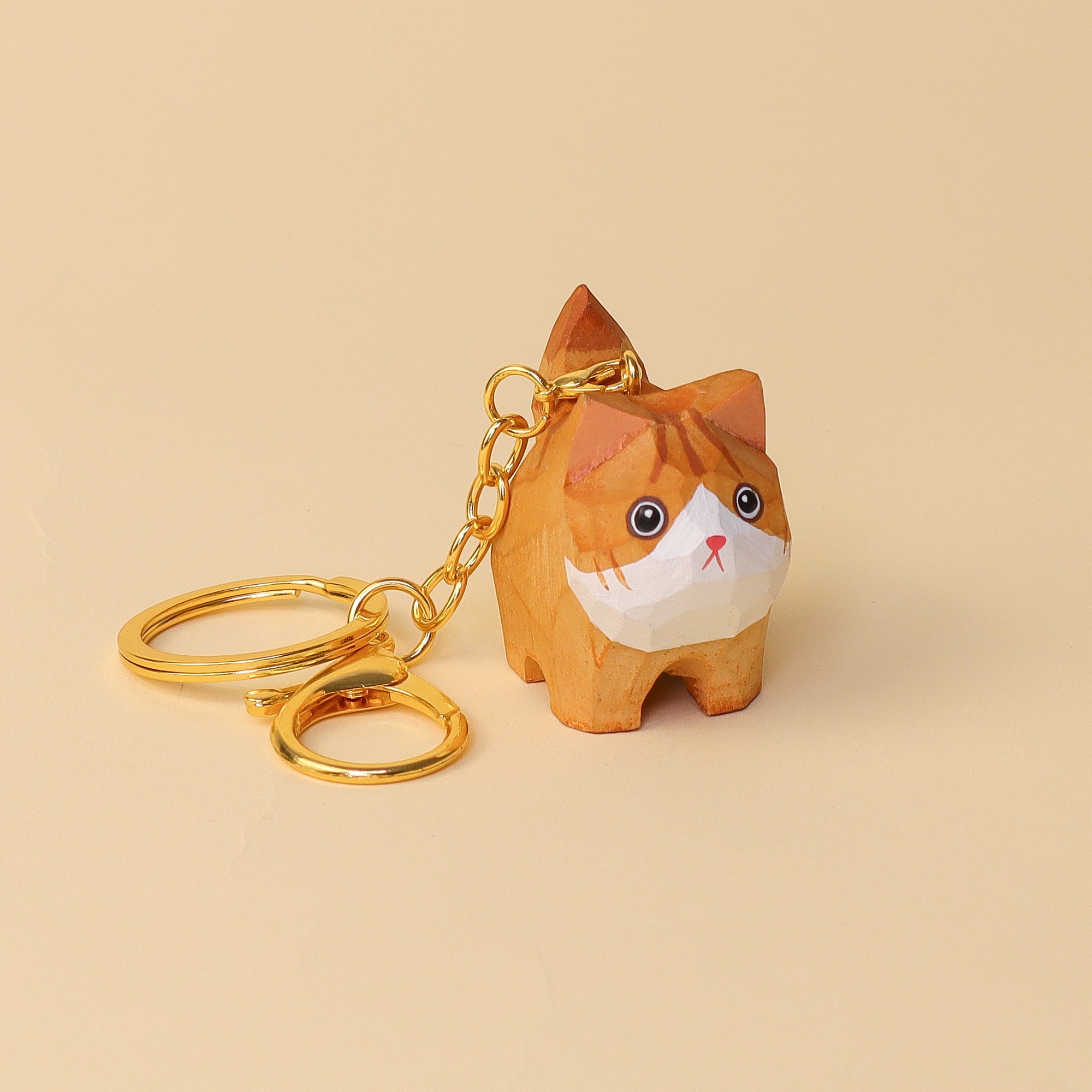 Hand-Carved Cat Painting Kit – Paint Two Cats, Create a Keychain 4