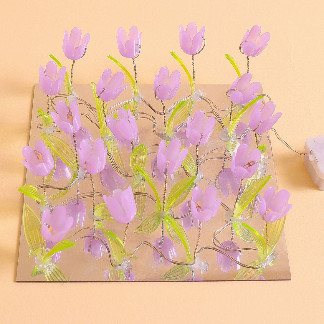 Tulip Mirror LED Night Light - Purple 8