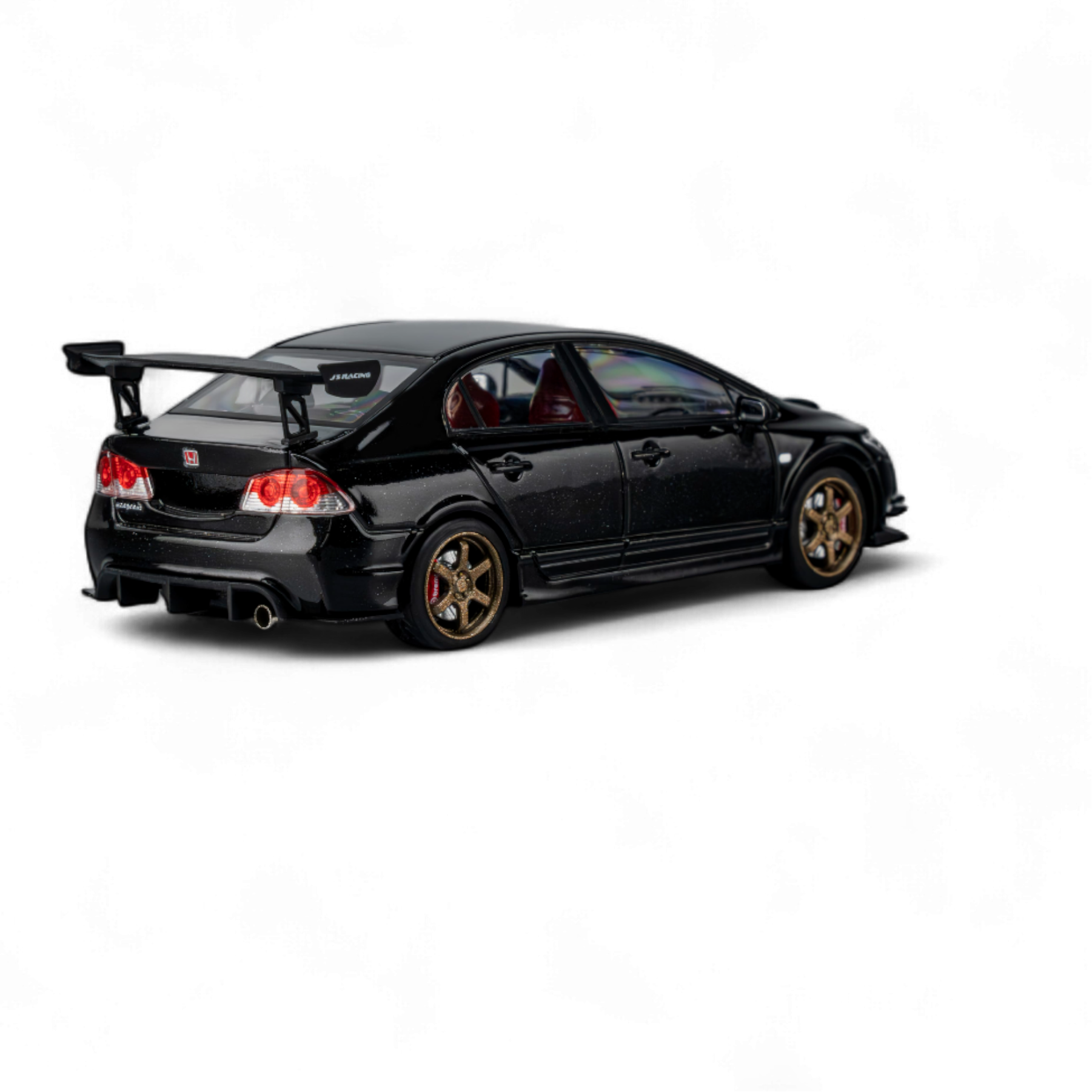 FD2 J'S Racing Metallic Black 1:64 by Microturbo 7