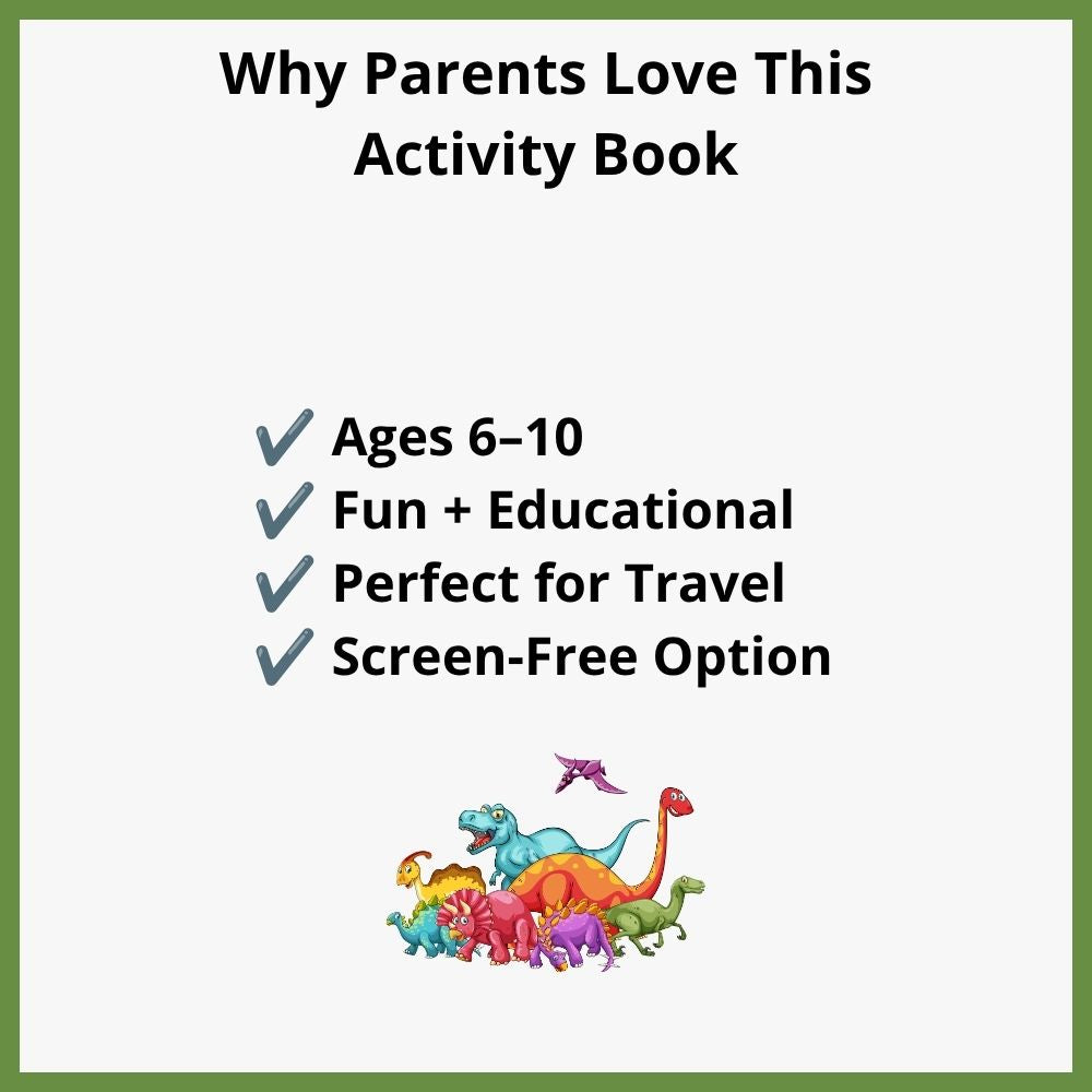 Dinosaur Learning & Activity Book | Printable PDF for Ages 6–10
