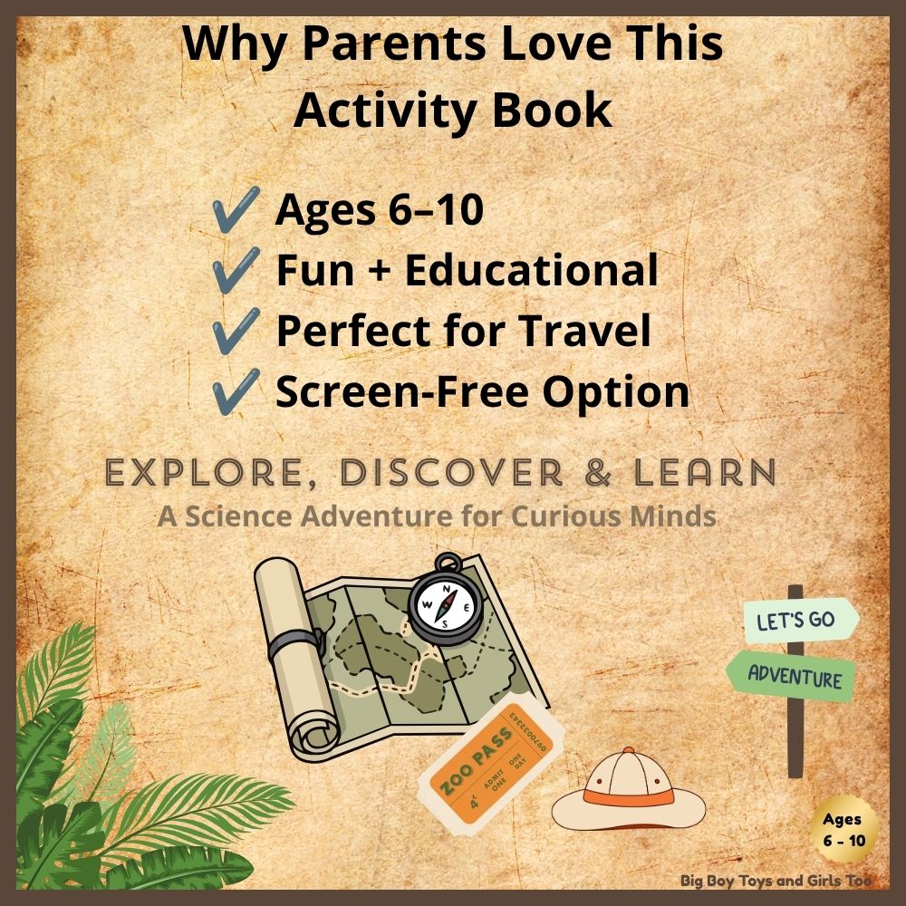 Zoo Explorer Learning & Activity Book for Kids Ages 6-10 | Printable Fillable PDF | 50-Page Educational Animal Activity Book