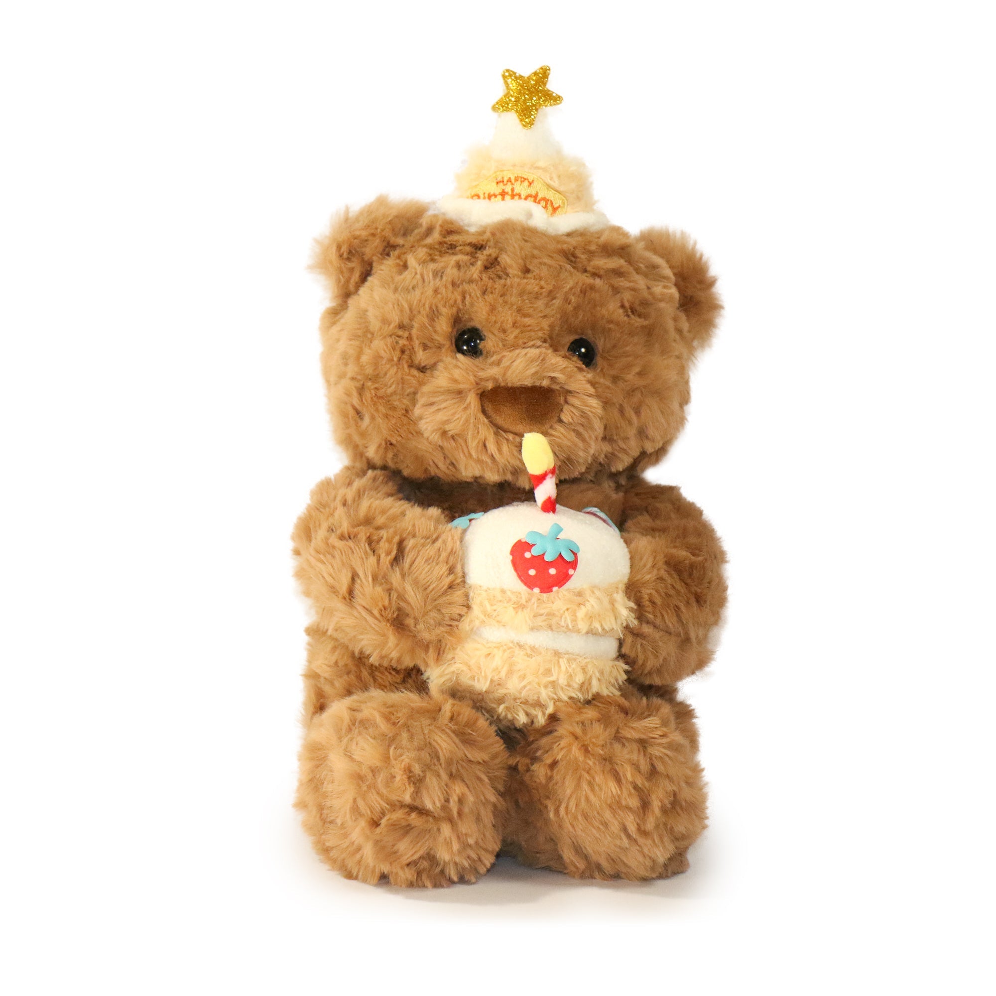 Beary Thoughtful Cupcake Bear with Birthday Cake 9-inch 