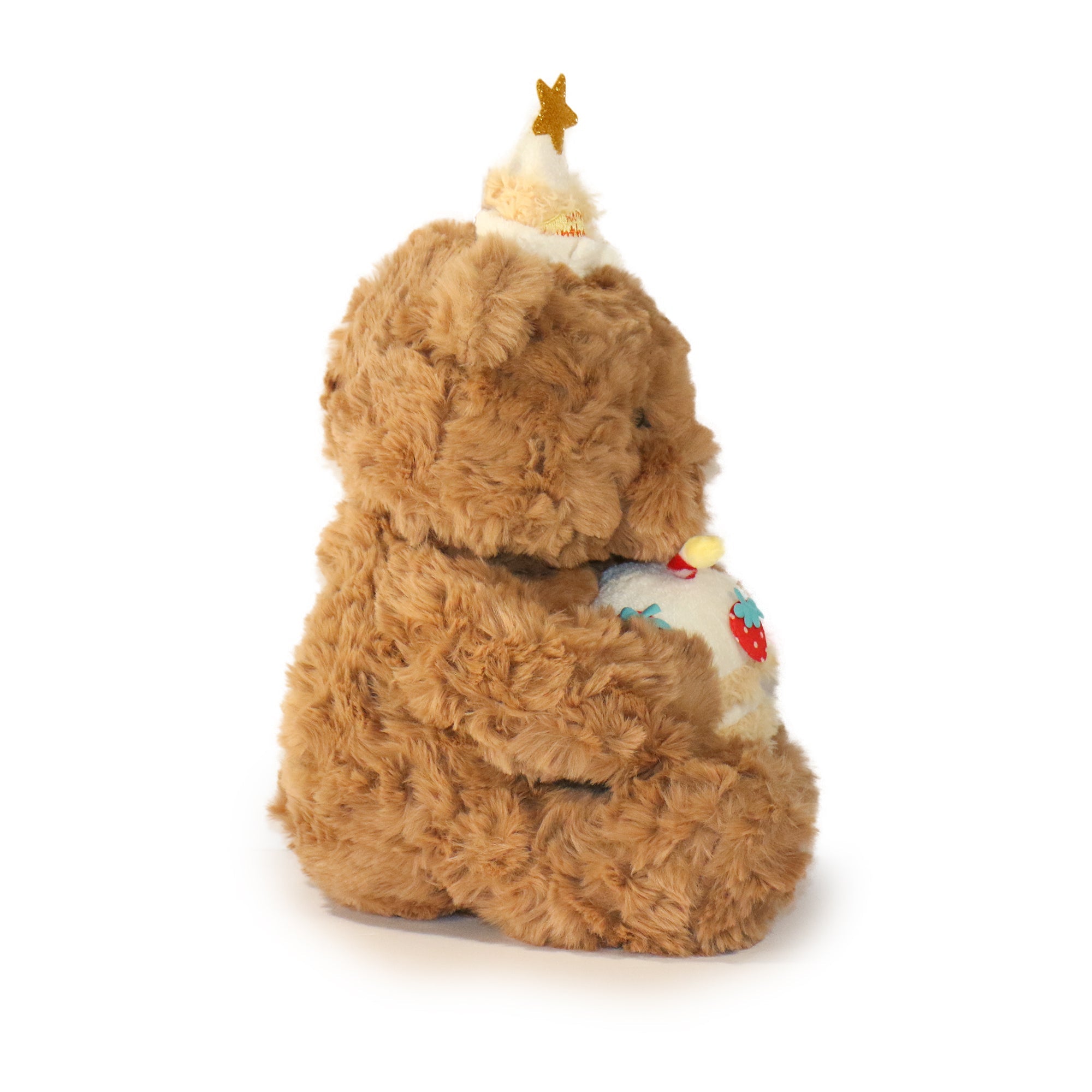 Brown Cupcake Bear with Birthday Cake 9-inch  3