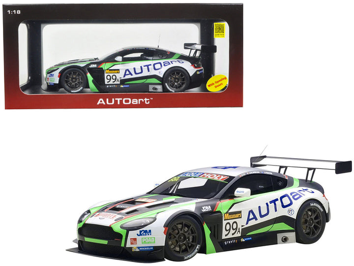 Aston Martin V12 Vantage Bathurst 12hour Endurance Race 2015 #99 JM. Merlin / J. Venter / F. Yu 1/18 Model Car  by Autoart-0