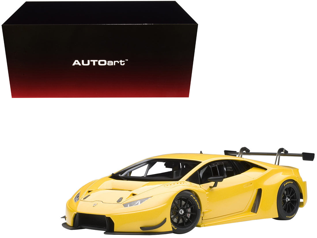 Lamborghini Huracan GT3 Yellow with Pearl Effect / Giallo Into 1/18 Model Car by Autoart-0