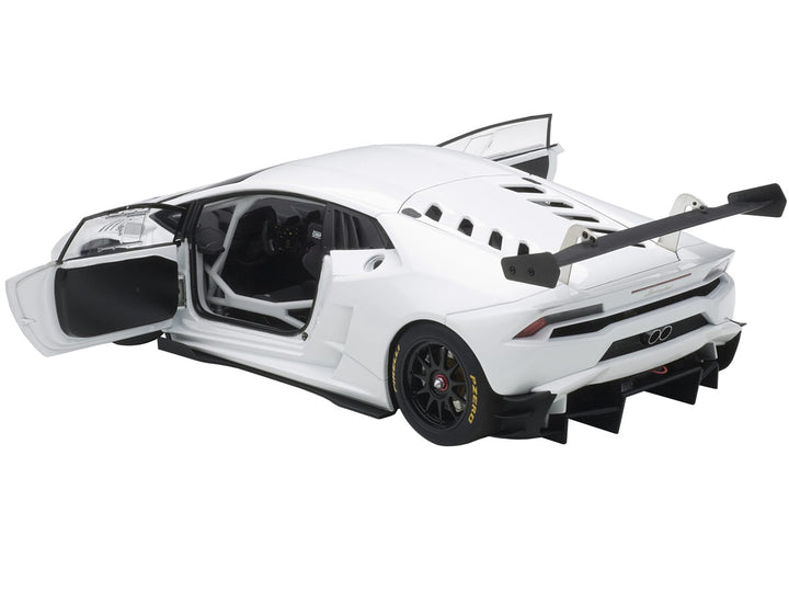 2016 Lamborghini Huracan LP620-2 Super Trofeo White / Bianco Isis 1/18 Model Car by Autoart-1