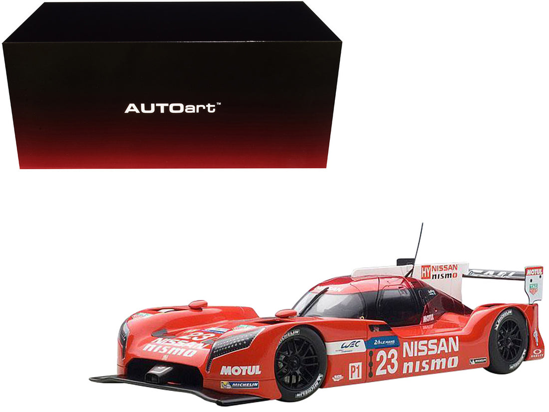 Nissan GT-R LM Nismo Le Mans 2015 O. Pla J. Mardenborough M. Chilton #23 1/18 Model Car by Autoart-0