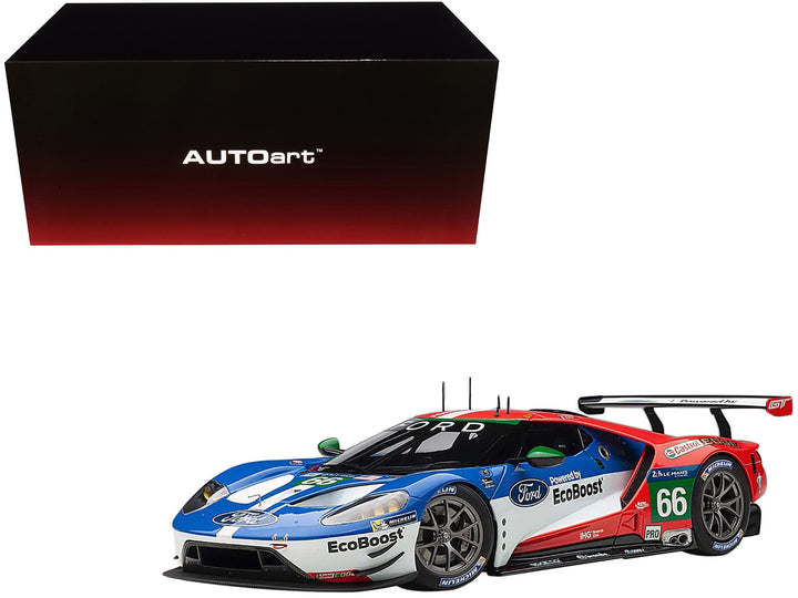 Ford GT #66 B. Johnson - S. Mucke - O. Pla Le Mans (2016) 1/18 Model Car by Autoart-0