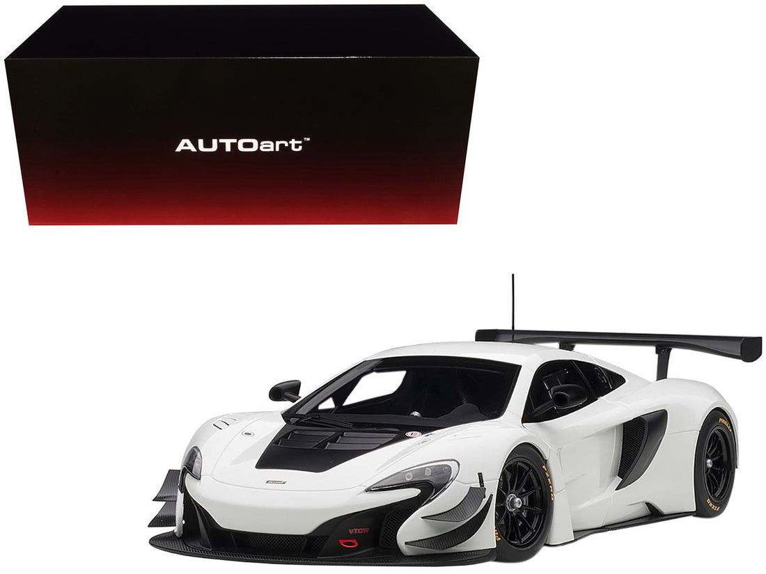 Mclaren 650S GT3 White with Black Accents 1/18 Model Car by Autoart-0