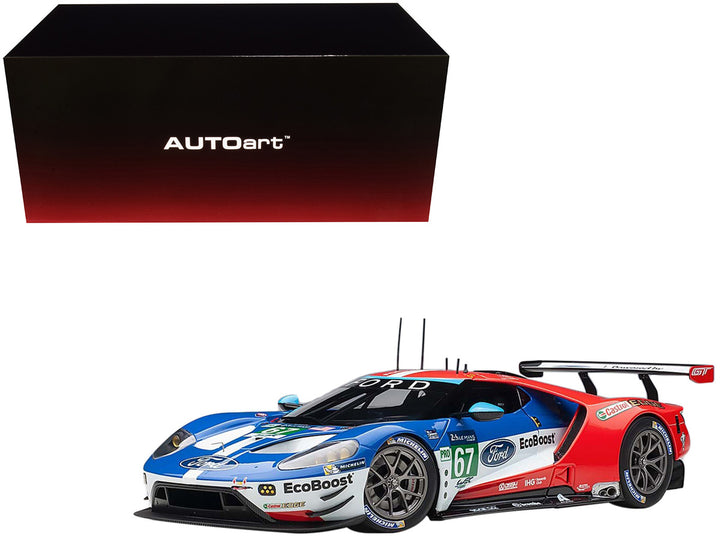 Ford GT #67 Harry Tincknell - Andy Priaulx - Pipo Derani "Ford Chip Ganassi Team UK" 24H Le Mans (2017) 1/18 Model Car by Autoart-0