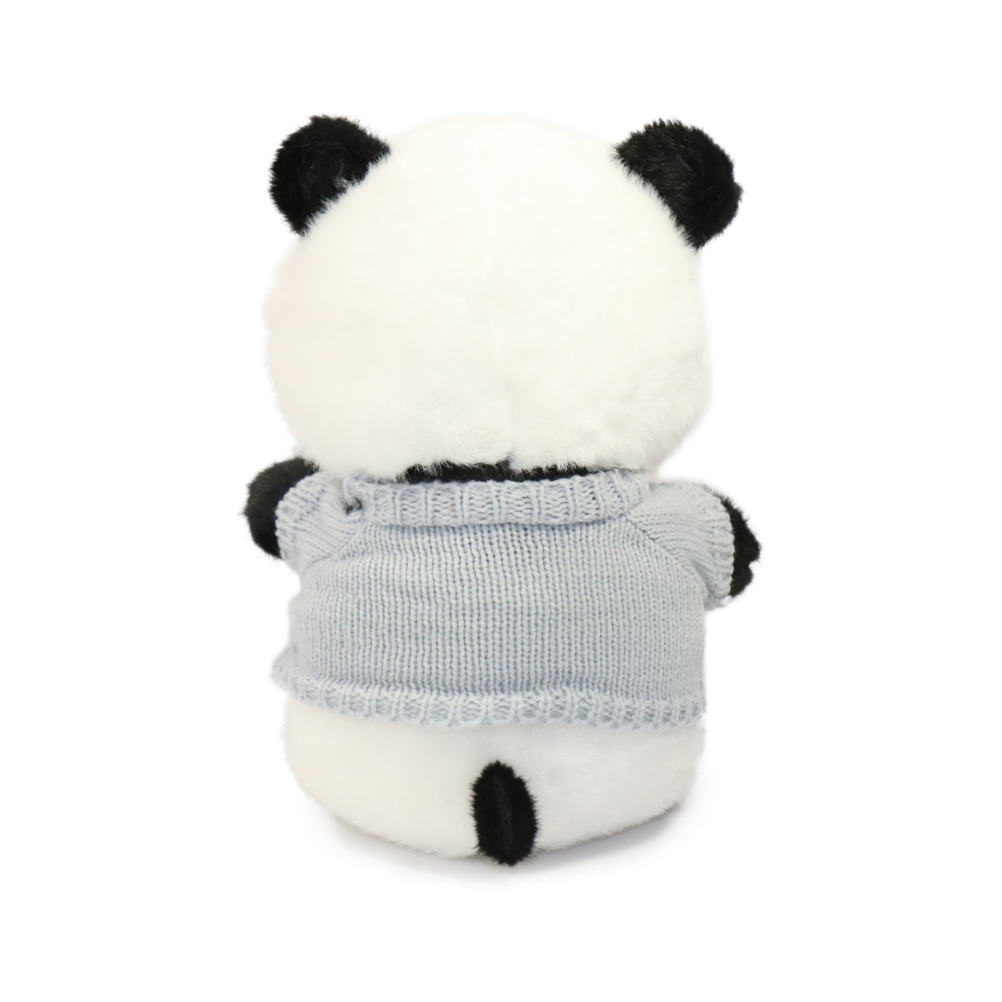 10-Inch Black and White Muffin Panda with Sweater 4