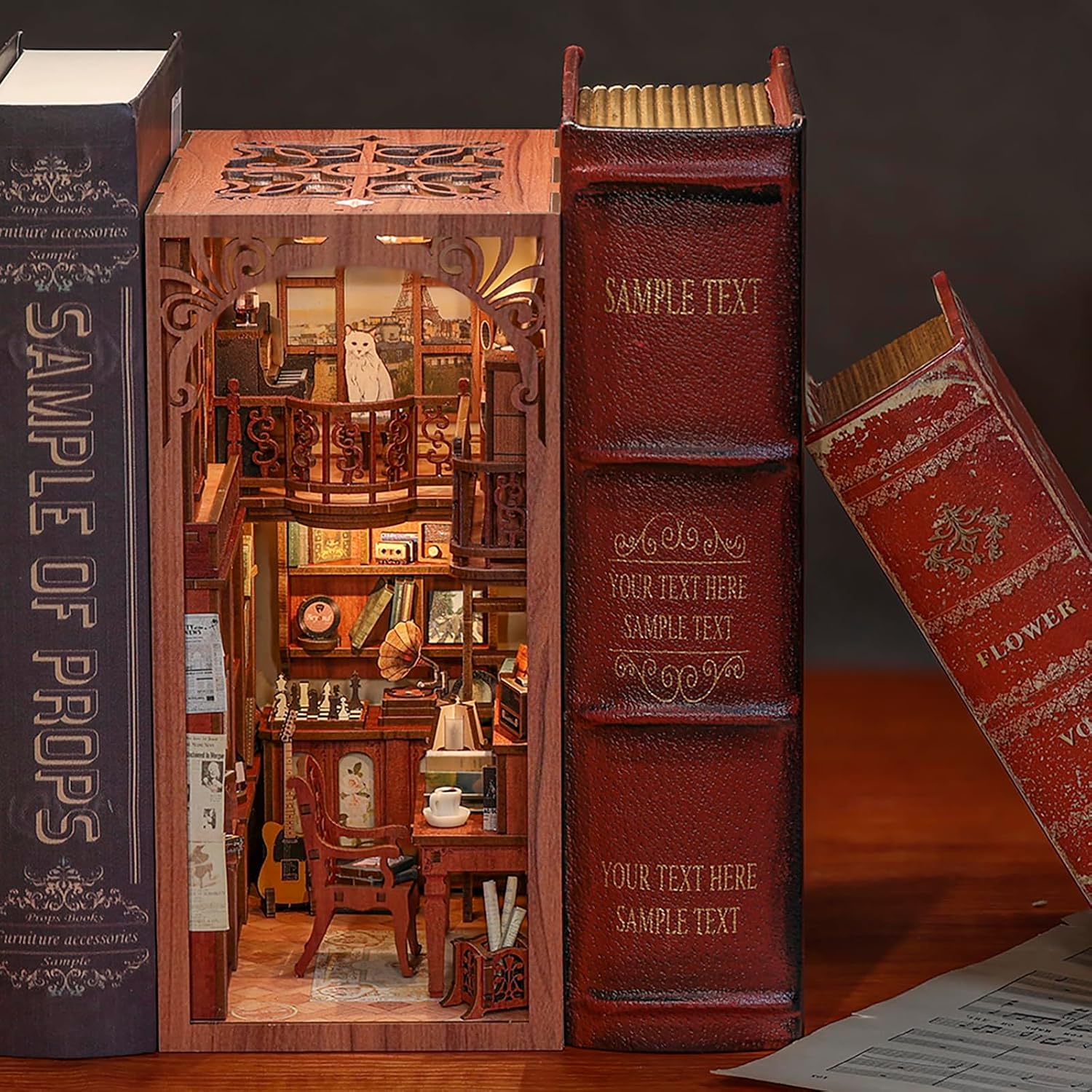 Book Nook Wizardi Miniature - The Secret Rhythm Roombox Kit-1