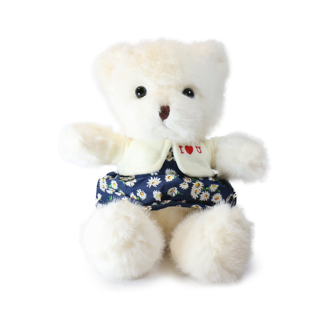 Fashionable Love You Bear with White Shirt with 'I ❤️ U' 12-inch  5