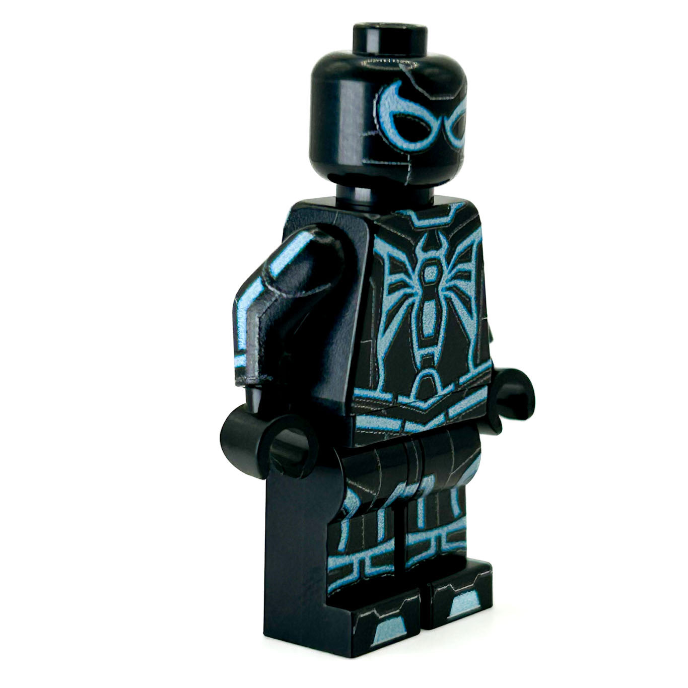 Spidey (Tron-Blue Variant) Custom Minifig made using LEGO parts - B3 Customs 2