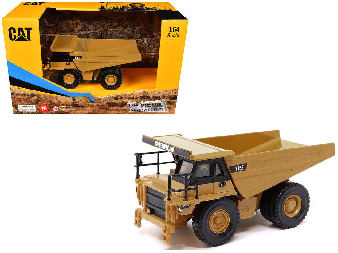 CAT Caterpillar 775E Off-Highway Dump Truck Yellow 1/64 Diecast Model by Diecast Masters-4