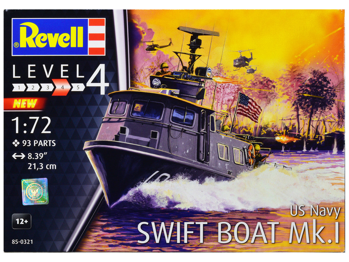 Level 4 Model Kit US Navy Swift Boat Mk.I 1/72 Scale Model by Revell-0