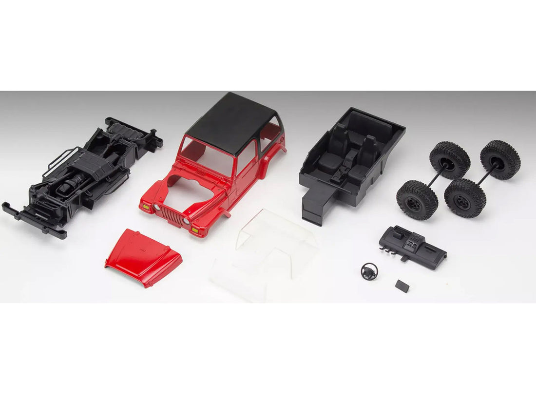 Level 2 Easy-Click Model Kit Jeep Wrangler Rubicon 1/25 Scale Model by Revell-4