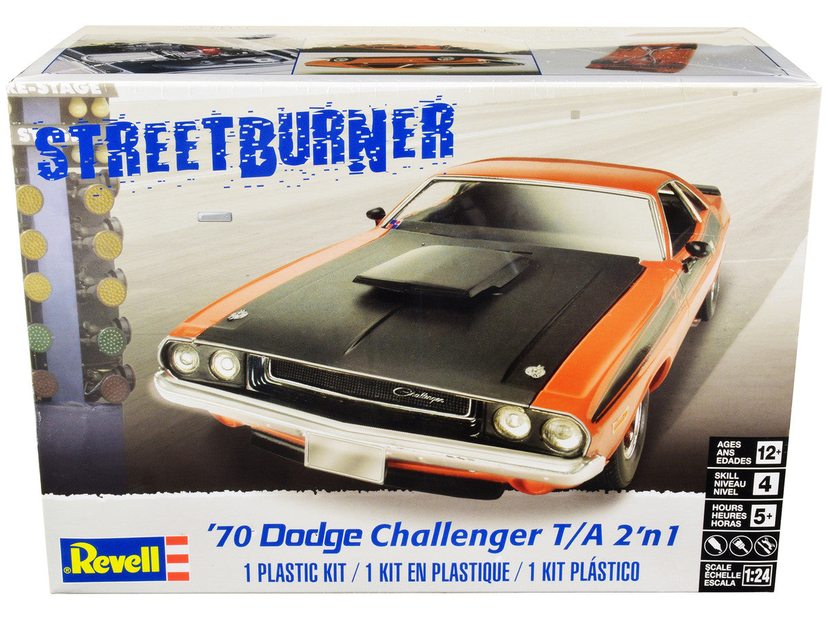 Level 4 Model Kit 1970 Dodge Challenger T/A "Streetburner" 2-in-1 Kit 1/24 Scale Model by Revell-0