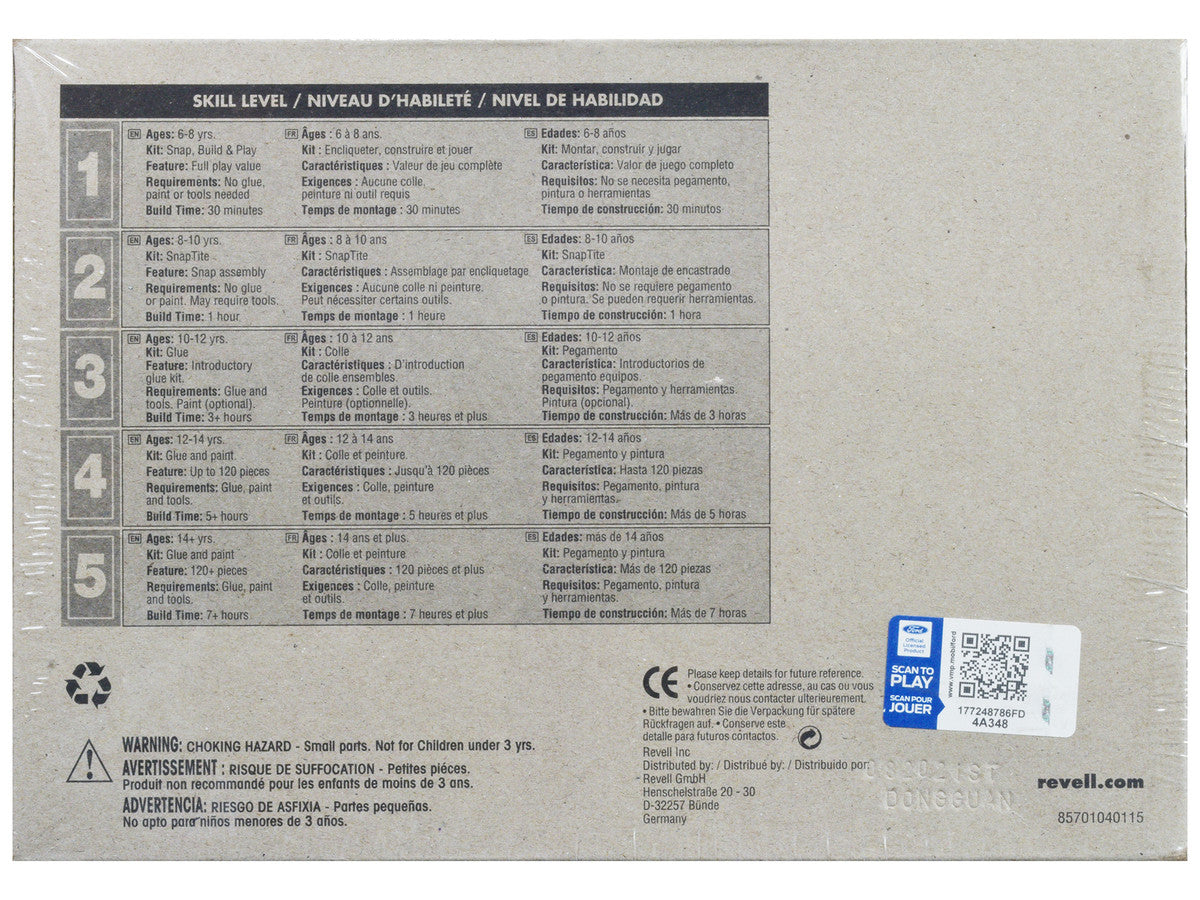 Level 4 Model Kit Ford GT "24 Hours of Le Mans" (2017) 1/24 Scale Model by Revell-3