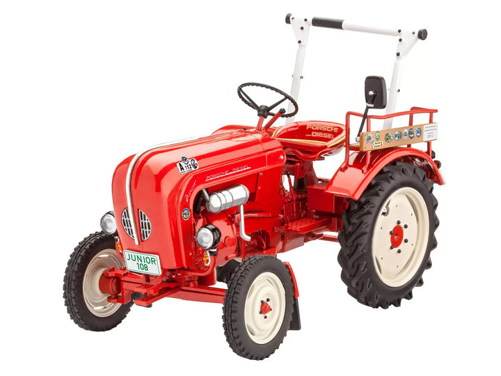 Level 4 Model Kit Porsche Diesel Junior 108 Tractor "Farm Tractor Series" 1/24 Scale Model by Revell-1