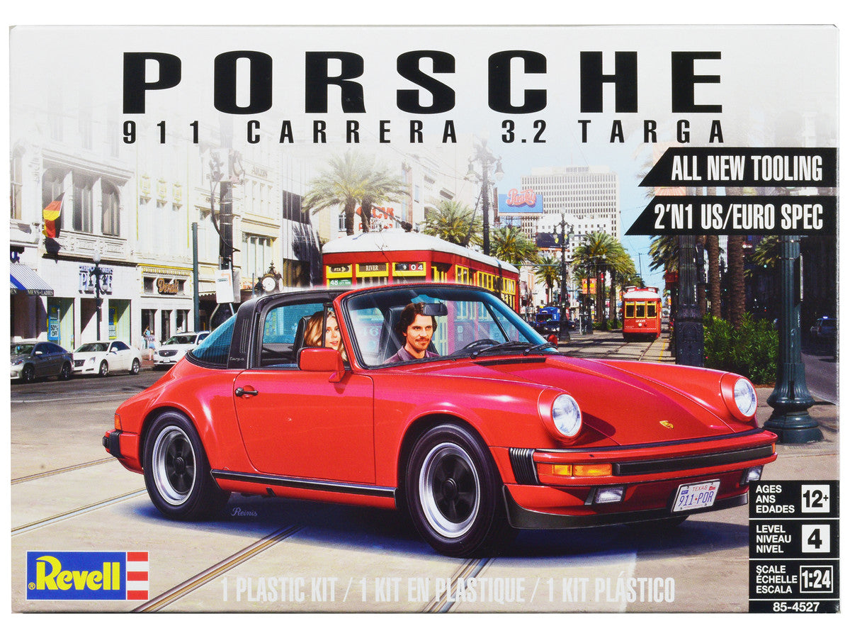 Level 4 Model Kit Porsche 911 Carrera 3.2 Targa 2-in-1 Kit 1/24 Scale Model by Revell-0